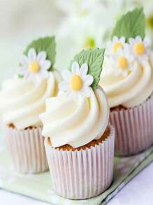 100 件耐高温蛋糕纸盘，标准尺寸，白色。适合烘焙使用，耐用且不粘，非常适合家庭烘焙或专业面包店 - 彩色 - 查看 8