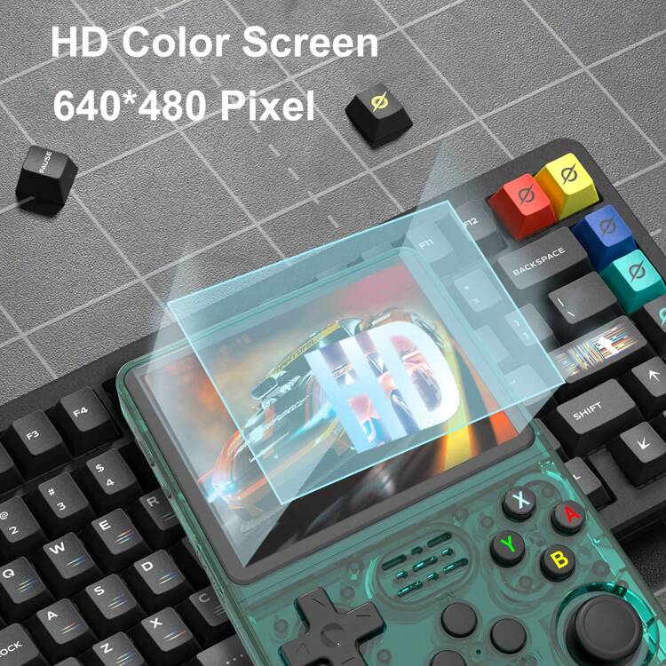 Consola de juegos portátil retro clásica GAMINJA R36S de código abierto, con pantalla IPS de alta definición de 3.5", sistema Linux, 64GB de memoria integrada, +16.000 juegos, compatible con múltiples emuladores - Multicolor - Añade 3