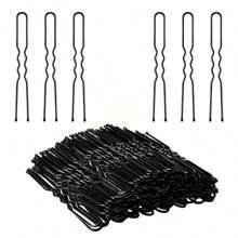 50pcs Simple Metal U-Shaped Hair Clips, Suitable For Women's Hairstyles, Hair Accessories For Women Dancers, Fit All Hair Types