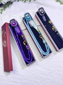1 Set praktischer Rosenkranz & Armband für tägliches Gebet, in hochwertiger Geschenkbox verpackt