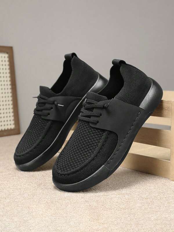 Herren Große Größen Sommer Lässig Slip-On Sneaker mit niedrigem Schaft, Breitweite, rutschfest, atmungsaktiv, bequem, Sicherheitsarbeitsschuhe