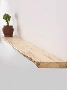 1 kệ gỗ treo tường nổi, thiết kế rộng cho nhà bếp, phòng khách hoặc trưng bày - Nhiều màu - Xem 2