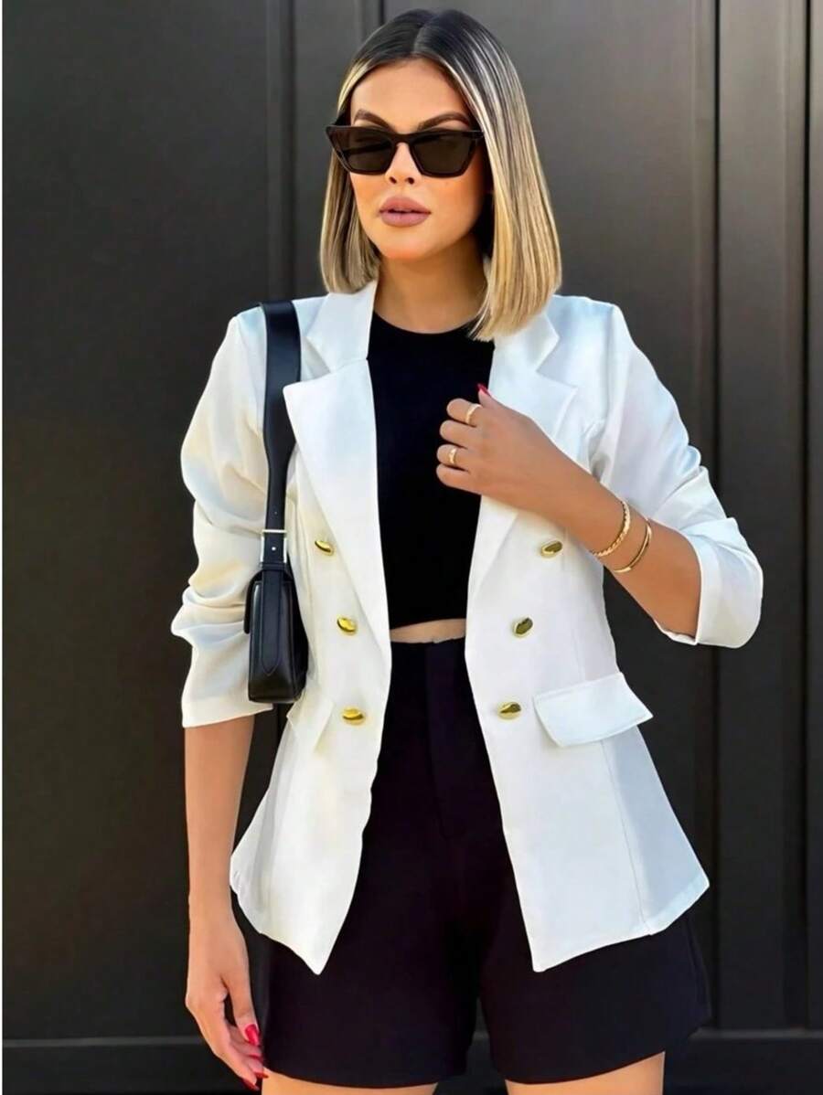 Women's Max Blazer - White - View 1