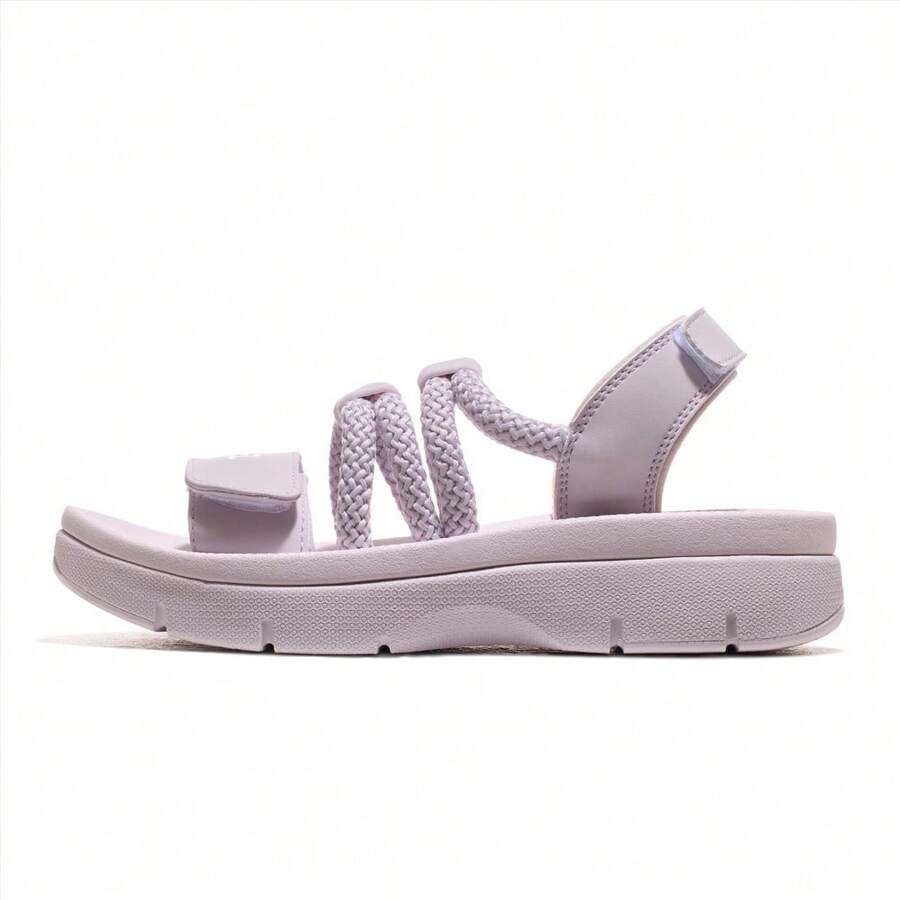 CAMEL CROWN Sandalias de mujer, nuevas sandalias de playa de verano para mujeres, sandalias de suela blanda y antideslizante con velcro para mujeres - Ceniza lila - Ver 1