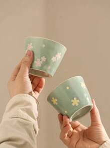 1 件陶瓷杯，独特冰淇淋图案玻璃杯，适合办公室、家庭、学校、男朋友/女朋友礼物，创意中国风个人杯，返校 - 馬克杯 - 查看 9