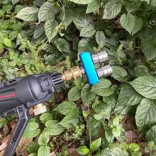 Conectores rápidos de doble boquilla para lavadora a presión, puntas de pulverizador dobles de 1/4 de pulgada UNRR - B M22 14 mm - Ver 5