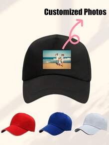 1PC Street Men's And Women's Custom Baseball Caps, Customizable Names, Personalized Baseball Cap Text, Custom Baseball Caps, Custom Valentine's Day Gifts, Unisex Baseball Caps, Sun Shading Travel Custom Baseball Caps