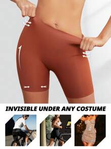 FLARIXA 1 Stück nahtlose Shapewear Slip Shorts mit hoher Taille, Bauchkontrolle Unterhose