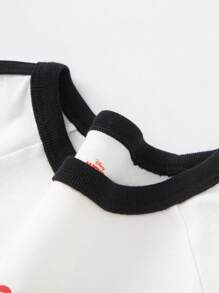 Balabala Baby Girls Disney Short Sleeve T-Shirt, 2025 Summer Baby Girl T-Shirt - Original White - View 6