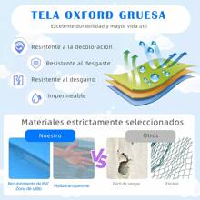 Brincolín inflable con tema de castillo de caricaturas - Incluye soplador de alta potencia de regalo - Burdeos - Ver 5