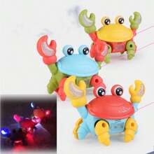 Caranguejo Brinquedo Fujão Som Luz E Movimento Envio Imediato
