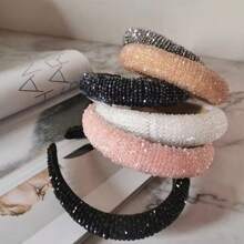 Beautiful/Plastic/Fashionable Rhinestone Tube Tiara - Rosa - 查看 4