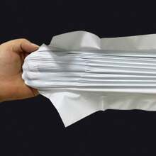 100个/50个/20个/10个装加厚防水纯色礼品袋，简约多用途袋，适用于办公、运输和邮寄，男士生日礼物，情人节礼盒，男士礼品盒，男士礼物，批发礼品袋，蓝色礼品袋，情人节，情人节礼物，母亲节礼物，伴娘礼物，毕业礼物，生日礼物，结婚礼物，生日，新娘，婚礼 - 白色 - 查看 9