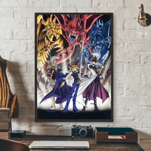 1 件墙壁艺术海报 Amine 经典动漫海报高清艺术，适用于住宅和宿舍墙壁、客厅和酒吧装饰、餐厅或浴室、房间装饰、无框架高品质、室内/室外油画艺术、无框架/有框架、带框架墙壁艺术 - 彩色 - 查看 39