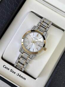 Pablo Raez 1 件女士手表 18K 金夏季配饰珠宝女士手表奢华正装手表不锈钢手链 IPG 金色 IPS 银色表壳优雅全新设计复古石英表 - 均碼 - 查看 6