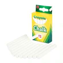 12-Piece Chalk Pack, Durable And Not Easily Broken.Ideal For Classroom Use, Blackboards, And Easels.Blackboard, School Supplies. - trắng - Xem 10