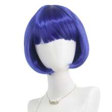 Neon Blue Short Bob Wig For Women - Perfect For Cosplay, Bachelorette Parties & Prom Dress-Up, Party Hairpieces, Daily, Hair Wigs - Royal Blue - View 5