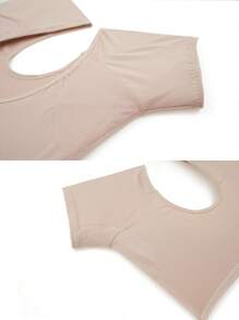 1pc Mesh Breathable Quick Dry Short Sleeve With Sweat Absorbent Underarm Pads Sleeveless Sweat Wicking Tank Top - Color - View 3