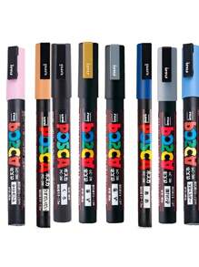 Bolígrafo marcador de pintura Uni Paint Pen PC-3M de punta fina 0.9-1.3mm para pintura, graffiti, anime, publicidad y dibujo artístico