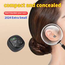 Auriculares intrauditivos invisibles - Estuche de carga mini, llamadas de alta definición, adecuado para negocios y deportes - Multicolor - Ver 3