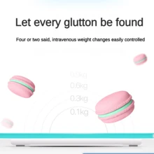 1 件渐变粉色和蓝色精密电子体重秤，成人家用健康秤，带背光 LCD 显示屏的小型称重设备，圆角设计，AAA 电池供电，浴室秤，适合家庭使用，现代浴室秤，结构耐用 - 粉紅藍漸變 - 查看 5