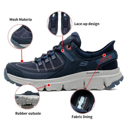 Skechers Women's Outdoor Commuting Shoes, Hiking Cushioning, Short-Distance Travel Sports Shoes, Casual Shoes 180147-NVCL