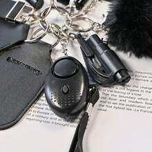 Self Defense Key Chain Set For Women Key Chain Full Set With Personal Alarm, Knife Key Chain Accessories Birthday Gifts For Mom Women Girls Casual Halloween Car Accessories Bag Charm School Cute Goth Bag Accessories Lanyards With Id Holder Car Accessories Bag - 彩色 - 查看 4
