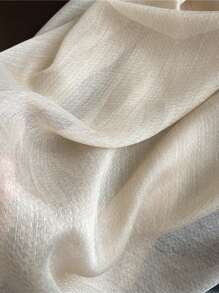 1 PIEZA Pañuelo grande y largo de satén de seda de imitación con lentejuelas de alambre de oro estilo coreano, marca de lujo, para primavera y verano, unicolor, chal, envoltura, para calidez y protección del cuello, hijab, moda playa, pañuelo para mujer, nueva decoración, adecuado para uso diario.