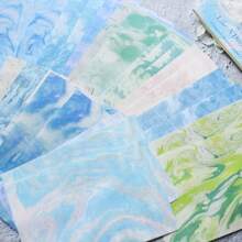 30张海浪剪贴簿纸剪贴簿材料垃圾日记用品美学艺术工艺品子弹日记背景纸、学校用品、返校