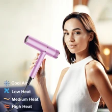 Portable Hair Dryer Professional Ionic Hair Dryer,, Powerful Blow Dryer For Fast Drying,Compact & Folding Blow Dryer For Family, Travel, Salon Use. - US B Type Plug(110-127V) - View 5