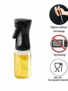 1 pezzo Spruzzatore per barbecue, dispenser trasparente, bottiglia creativa per olio da cucina con erogatore a spruzzo fine per condire, bottiglia spray in plastica utilizzabile per friggitrice ad aria, annaffiare i fiori, olio d'oliva, olio vegetale