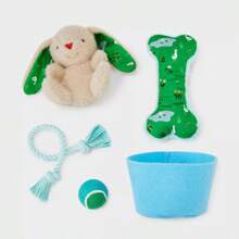 Gift Basket Dog Rope Plush Toy Set - 3pc - Boots & Barkley™ - 1 - 查看 2