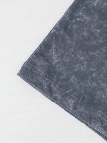 1 件休闲户外简约水洗 T 恤，适合青少年男孩和青少年男孩，春/夏 - 深灰色 - 查看 6