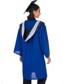 Bachelor's Graduation Gown, Commencement Attire Ceremonial Robe - Blue - View 2
