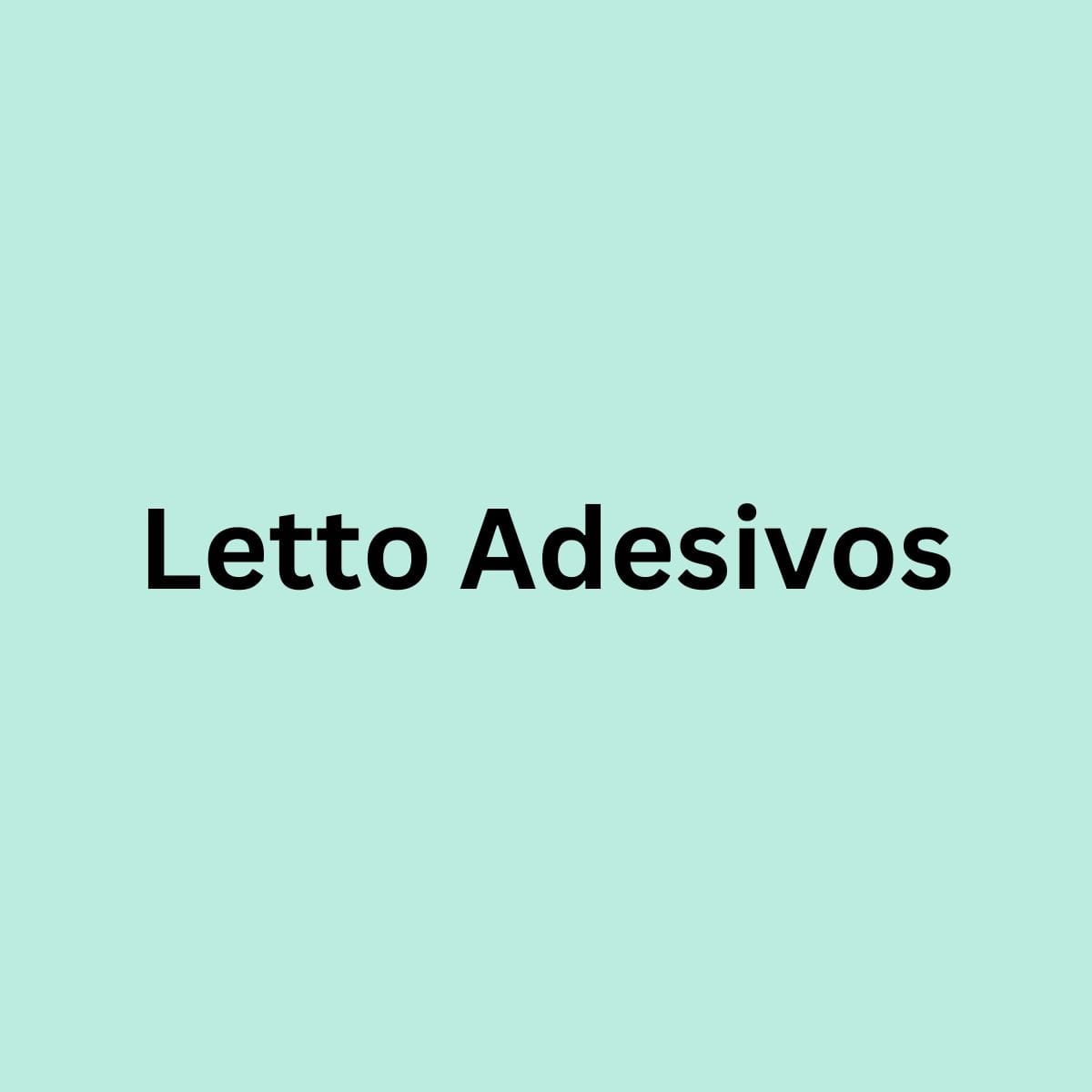 Letto Adesivos