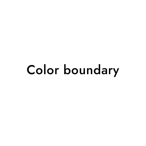 Color boundary