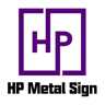 HP Metal Sign