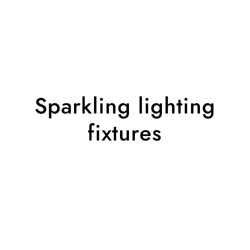 Sparkling lighting fixtures