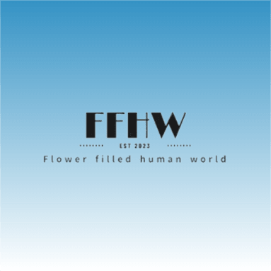 Flower filled human world