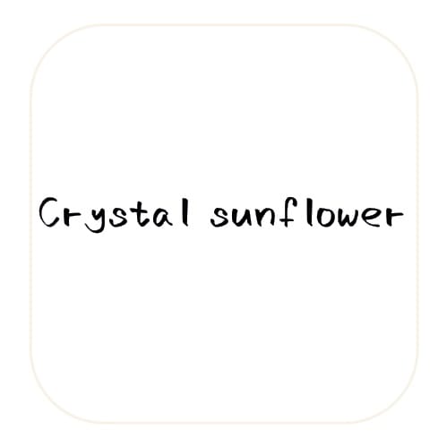 Crystal sunflower