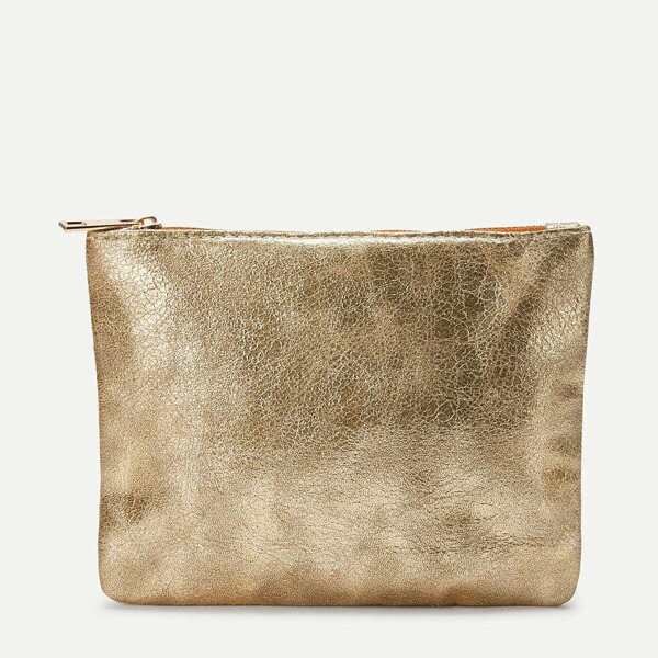 

Metallic Makeup Bag