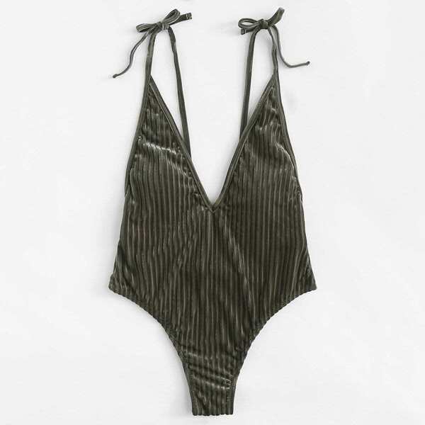 

V Plunge Low Back Swimsuit