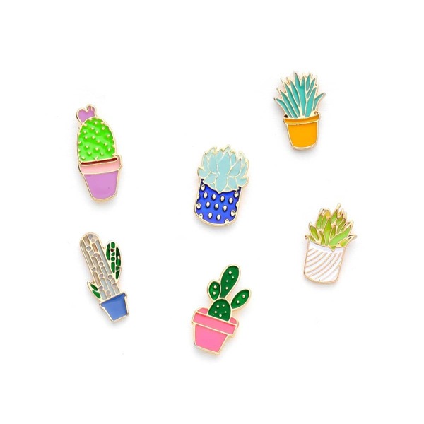 

Plant Design Cute Brooch Set