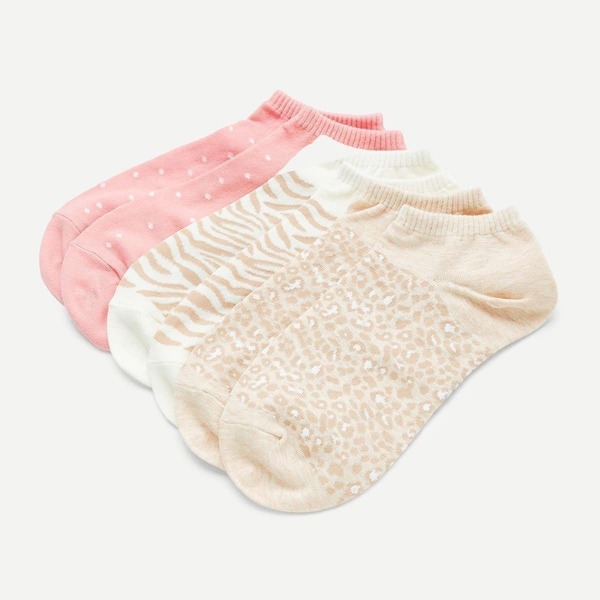 

Zebra Print Invisible Socks 3pairs