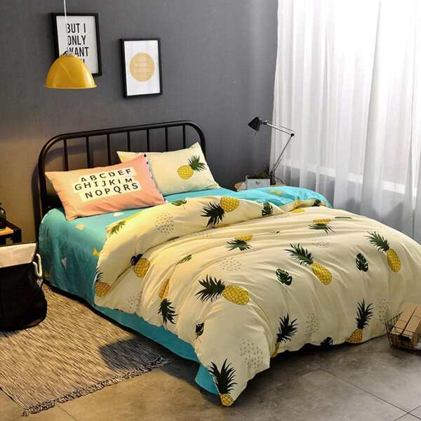 

Pineapple Print Duvet Cover Set