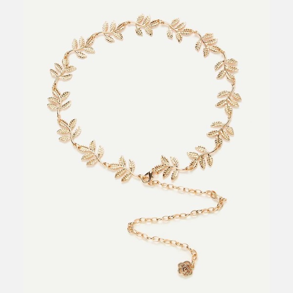 Leaf Detail Chain Belt