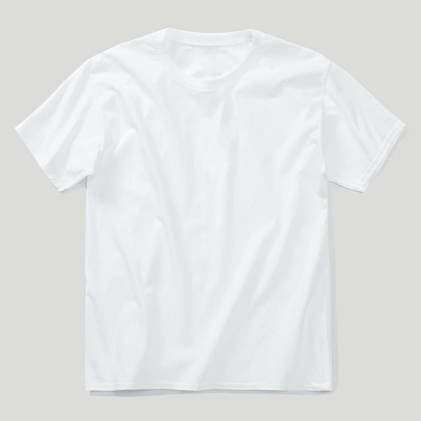 

Men Solid Basic Tee, White