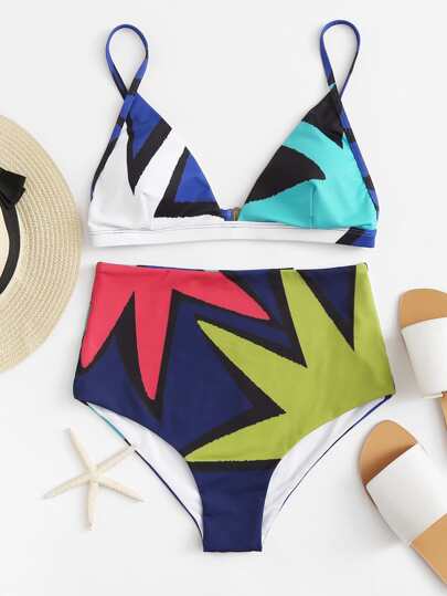 colorblock swimwear