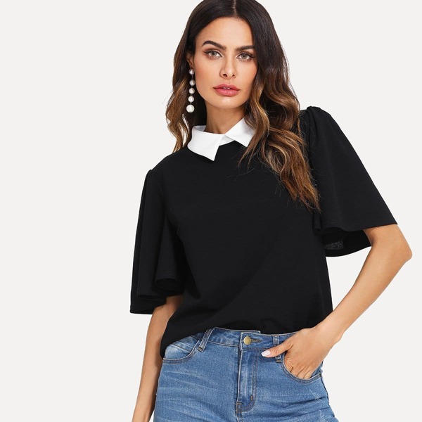 

Butterfly Sleeve 2 In 1 Top