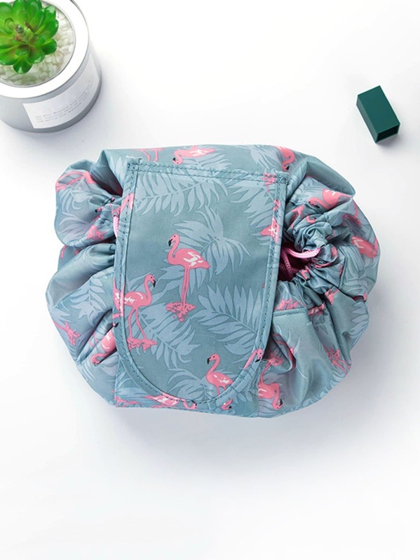 

Фламинго Drawstring Оберните вокруг сумка для макияжа, null